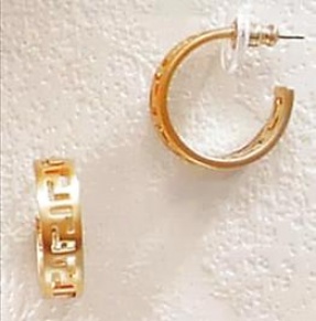 Classical Meander Link Earrings - Hellenistic Period