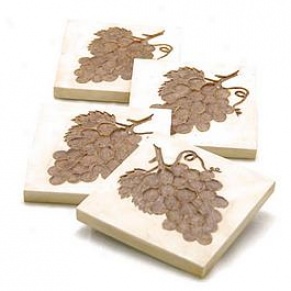 Grape Coasters - Set Of Four