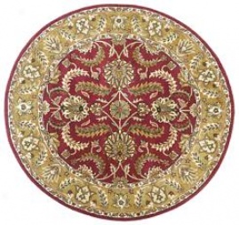 Kashan - Red / Gold Rug : Persian Tufted Collection