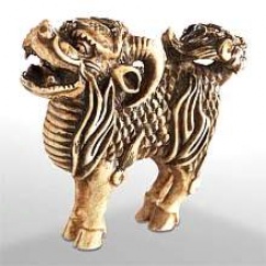 Kirin - Japanese Netsuke - Kirin The Kind Gentle Vegetarian