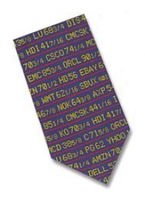 Museum Designs Stock iTcker Necktie