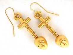 Nefer - Egyptian Strength Symbol - Earrings