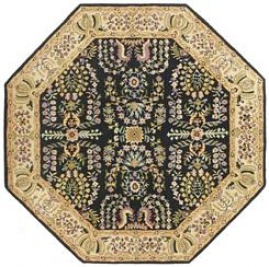 Sarouk - Negro / Beige Rug : Persian Tufted Collection