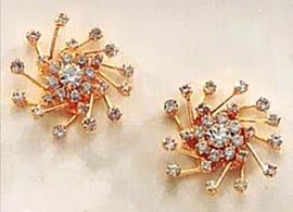 Starburst Chandelier Earrings. From The Chandeliers Of The Metropolitan Opera House