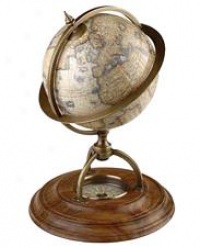 Terrestrial Globe With Compass