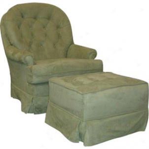 Adult Button Back Micro-suede Glider