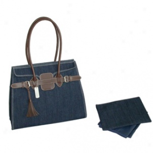 Blue Denim Kelly Tote Bag