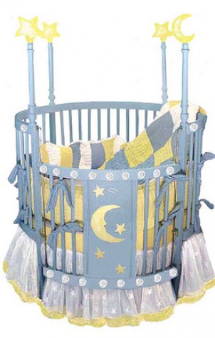 Blue Star Round Crib