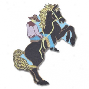 Cowboy Shaped Rug