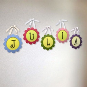 Tax Round Scalloped Framed Letters