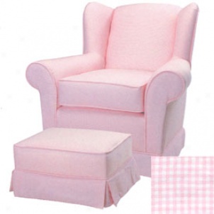 Gingham Adult Wingback Glider