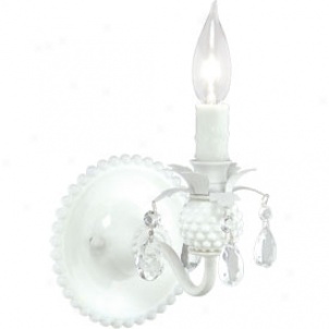 Milk Glass Sconce