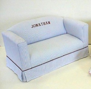 Personalized Sofa With Box Skirt