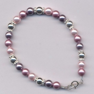 Tri-color & Silver Pearl