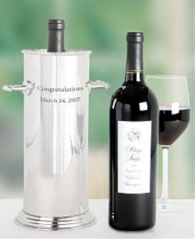 Engraved Wine Holdrr With Stags' Leap