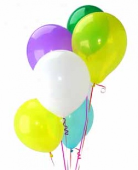Latex Balloons & Plush Animal