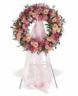 Respectful Pink Wreath