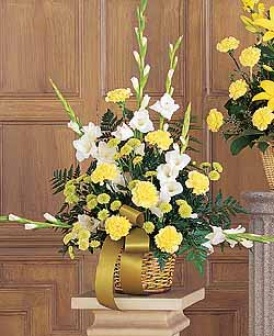 Vibrant Yellow Basket