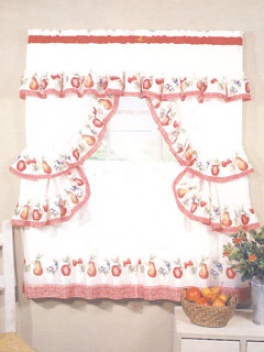 Fruitopia Cottage Set Fulfil Window Set 36 X 57 Tier Curtains Curtains
