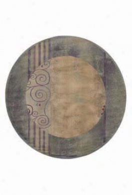 Generations Flourish Green & Beige ?6' X 6' Area Rug