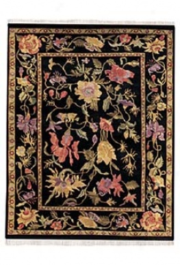 Panama Orchids Midbight ?3' X 2' Area Rug