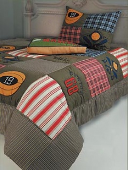 Playball Playball- 3 Piece Full Comforter Set
