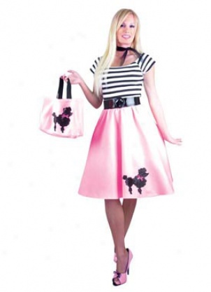Adult Plus 50's Outfit (3 Colors) Costume