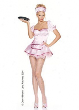 Adutl Sexy Diner Lass Costume