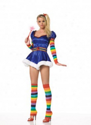 Adult Sexy Rainbow Bright Costume