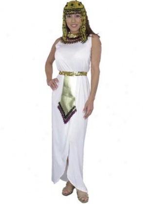 Adult White Cleopatra Costum3