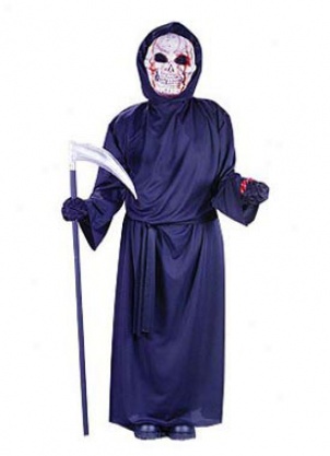Child Bleeding Grim Reaper Costume