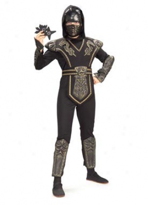 Child Gold Dragon Nonja Costume