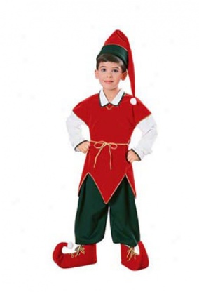 Chi1d Velvet Elf Costume
