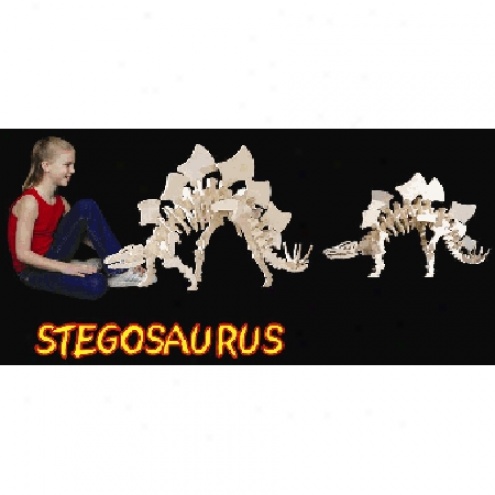 3d Wood Medium Stegosaurus Puzzle