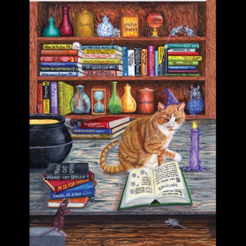 Charlene Taylor D'alessio Magic Cat Spells 1000pc Jigsaw Puzzle