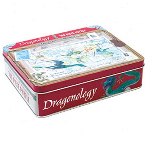 Dragonology 100pc Jigsaw Puzzle Tin