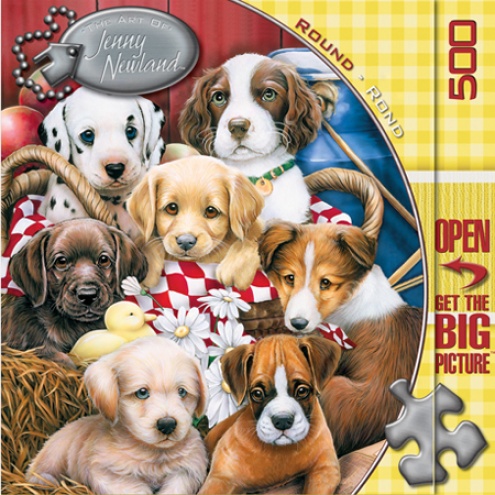 Picnic Basket Pups Jigsaw Puzzle 750pc