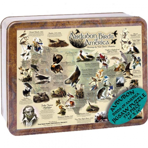 Puzzle Tin Audubon Birds Of Ameica