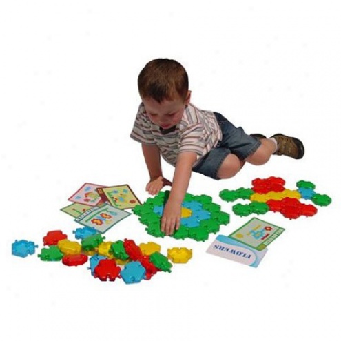 Rainbow Snappers 80pc Pattern Block Design Puzzle