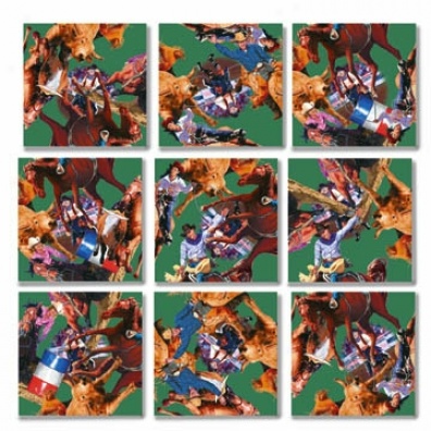 Rodeo Scramble Squares Puzzle 9pc