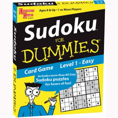 Sudoku For Dummies Card Game: Easy