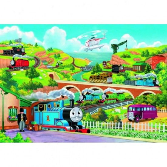 Travwling Around Sodor Floo rPuzzle 24pc