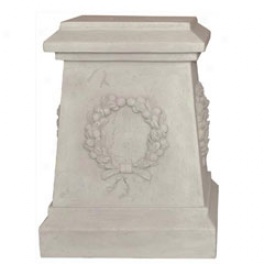 Large Laurel Wreath Motif Plinth