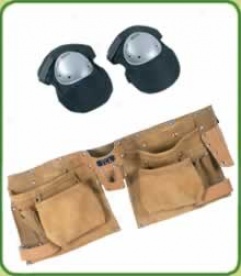 Leather Tool Belt And Knee Pads