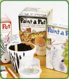 Paint A Pot X 3 Tiger