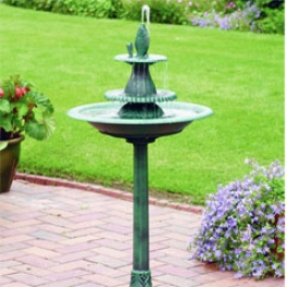Verdigris Fish Fountain