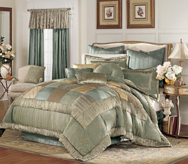 Alisa Jacquard Comforter Bed Skirts