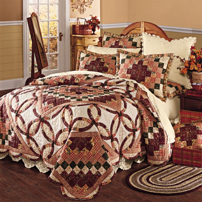 Autumn Cotton Quilt With Shams Accessories