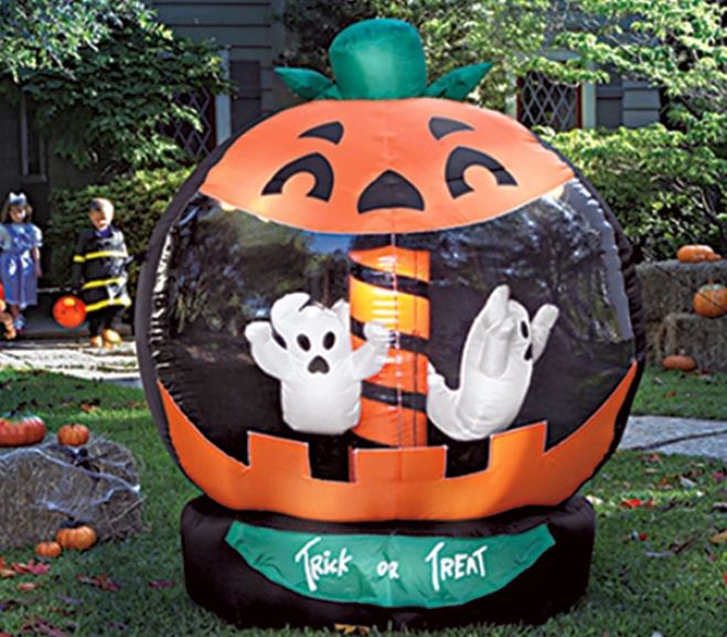 Carousel Ghost Jack-o-lantern Inflatable