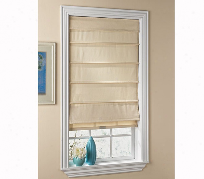 Cordless Cotton-wool Canvas Roman Shade
